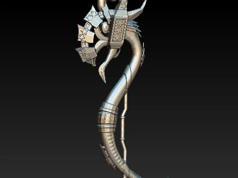 SNAKE PLASTIC PENDANT 3D Print Model