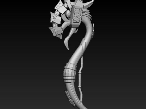 SNAKE PLASTIC PENDANT 3D Print Model