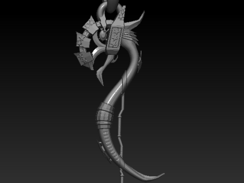 SNAKE PLASTIC PENDANT 3D Print Model