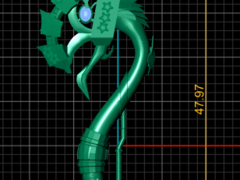 SNAKE PLASTIC PENDANT 3D Print Model