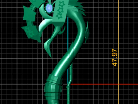 SNAKE PLASTIC PENDANT 3D Print Model