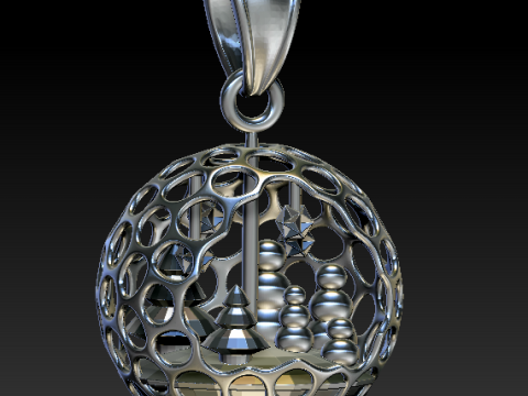 3D PLASTIC PENDANT IN WORLD 3D Print Model