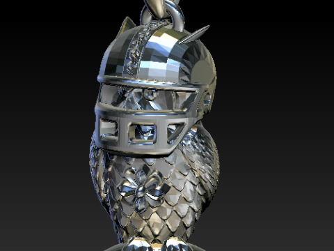 OWL PLASTIC PENDANT 3D Print Model
