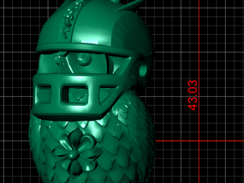 OWL PLASTIC PENDANT 3D Print Model