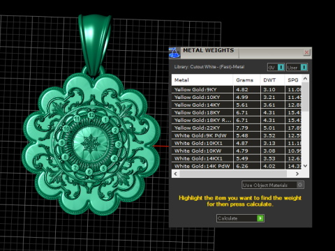 Plastic Flower Pendant 3D Printable Model 3D Принт Модель