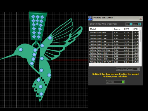 HUMMING BIRD PENDANT 3D 3D Print Model