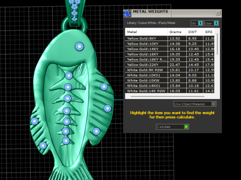Dainty Gold Cloisonne Fish Charm Model Cetak 3D