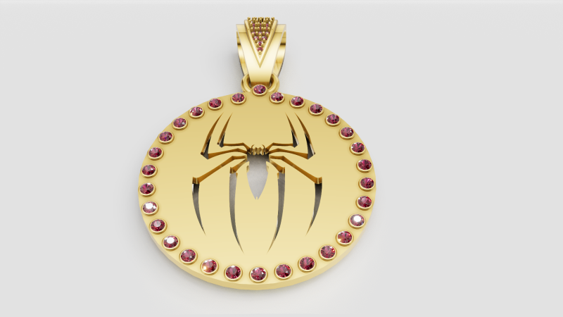 Spider pendant 3D Принт Модель .c4d .max .obj .3ds .fbx .stl .blend