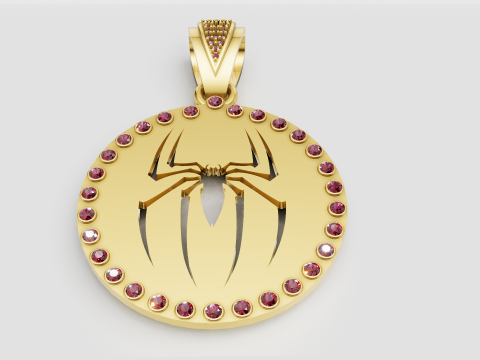 Spider pendant 3Dプリントモデル
