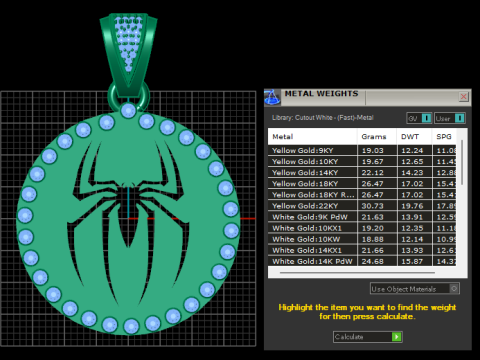 Spider pendant 3D प्रिंट मॉडल