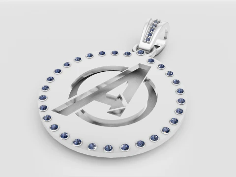 Avengers gold pendant 3D Print Model
