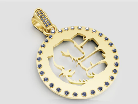 Pingente Thanos Modelo de Impressão 3D