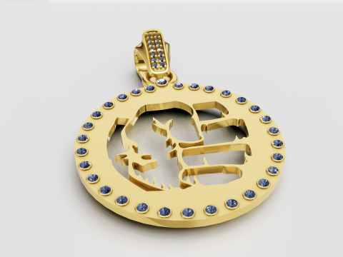 Thanos pendant 3D 프린트 모델