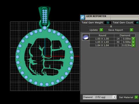 Thanos pendant 3D 프린트 모델