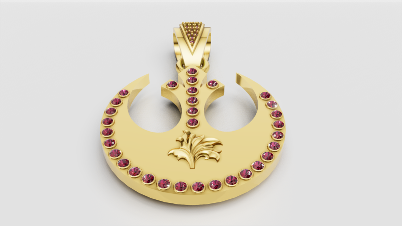 Star Wars Rebel pendant Model Cetak 3D .c4d .max .obj .3ds .fbx .stl .blend 