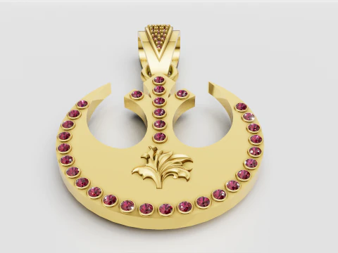 स्टार वार्स विद्रोही पेंडेंट 3D प्रिंट मॉडल