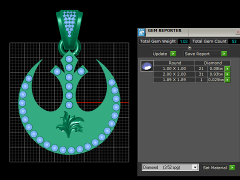 Star Wars Rebel pendant Model Cetak 3D