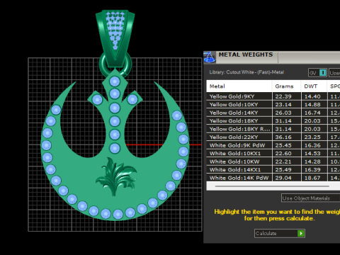 Star Wars Rebel pendant Model Cetak 3D
