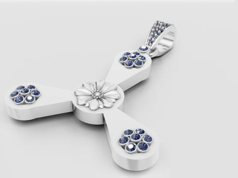 Floral gold pendant 3D Принт Модель