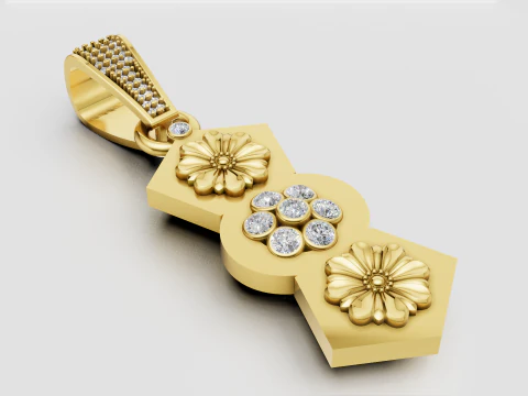 Geometric pendant 3D Print Model
