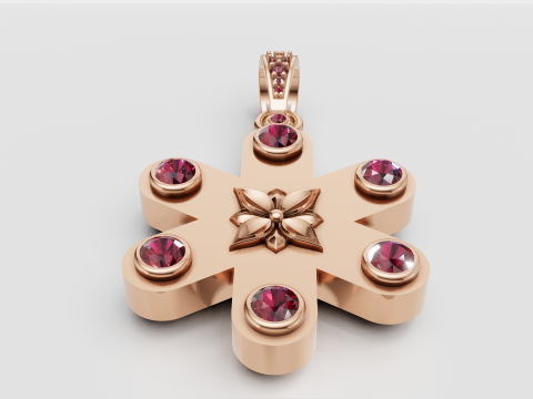 Emerald pendant Modello di stampa 3D