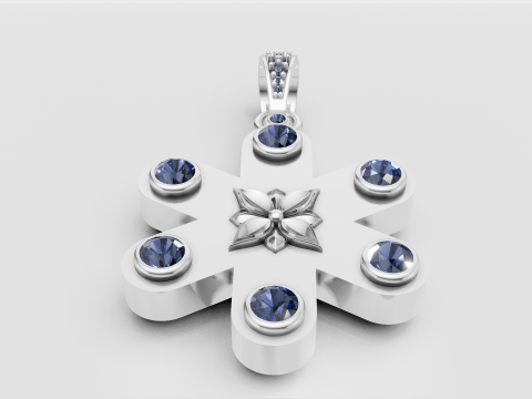 Emerald pendant Modello di stampa 3D