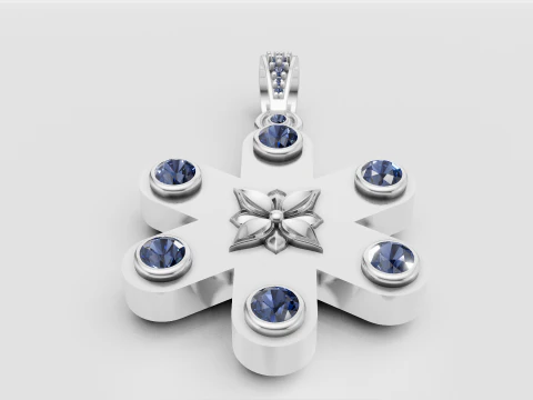 Emerald pendant 3D Print Model