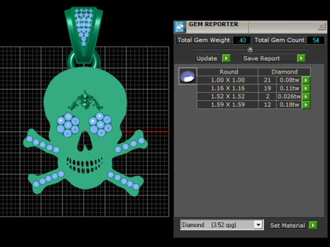 Skull pendant gold 3D Принт Модель
