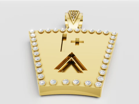 黑桃项链 3D 打印模型