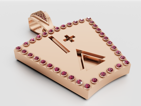 Spade necklace Modello di stampa 3D