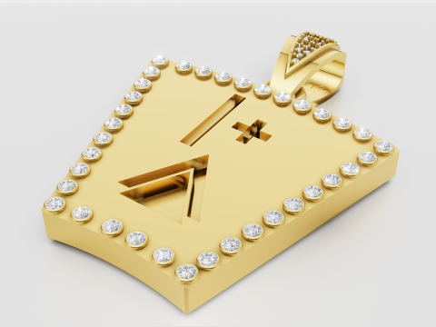 Spade necklace Modello di stampa 3D