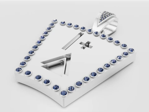Spade necklace 3D Print Model