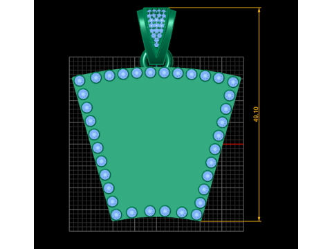 Spade necklace Modello di stampa 3D