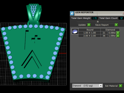 Spade necklace Modello di stampa 3D