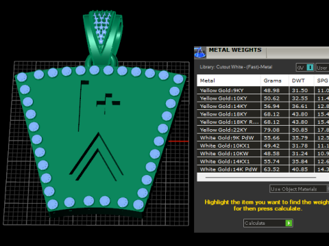 Spade necklace Modello di stampa 3D