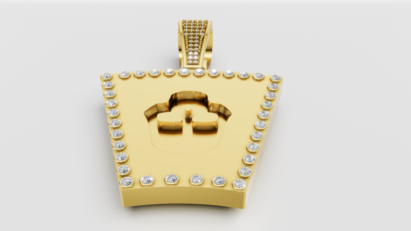 Muslim gold pendant 3Dプリントモデル .c4d .max .obj .3ds .fbx .stl .blend
