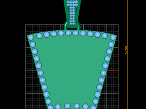 Muslim gold pendant 3Dプリントモデル