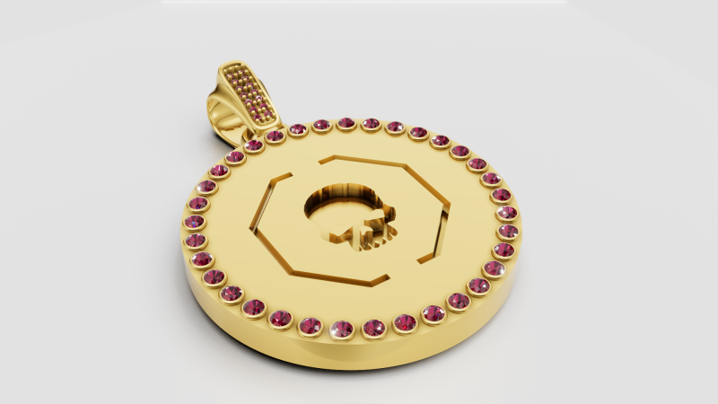 Skull pendant 3D Принт Модель .c4d .max .obj .3ds .fbx .stl .blend