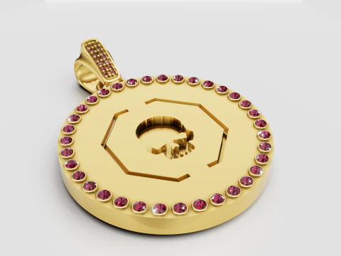 खोपड़ी लटकन 3D प्रिंट मॉडल