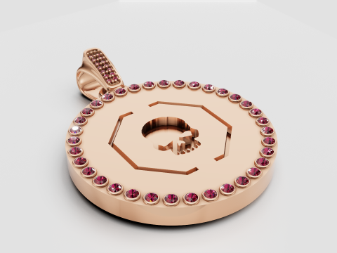 Skull pendant 3D Принт Модель
