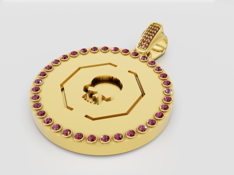 Skull pendant 3D Принт Модель