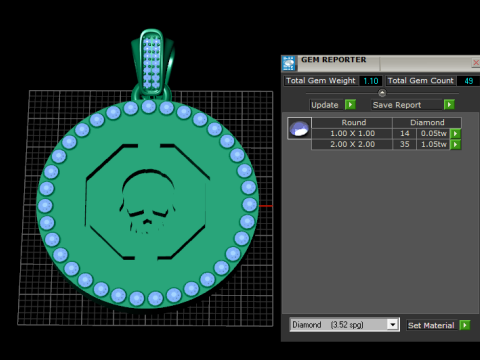 Skull pendant 3D Принт Модель