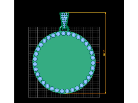 Skull triangle pendant 3D Print Model