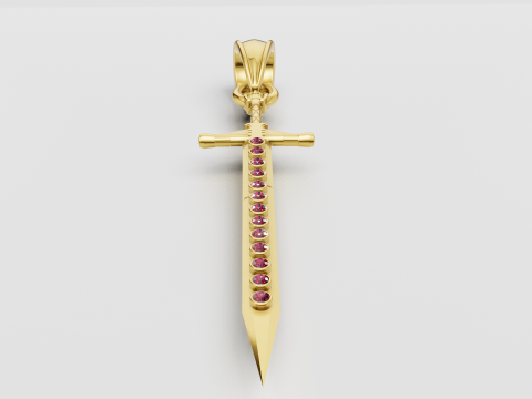 Sword pendant 3D 打印模型