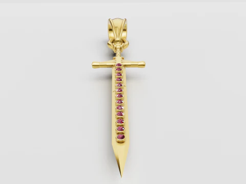 Sword pendant 3D Print Model