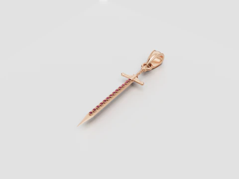 Sword pendant 3D Print Model