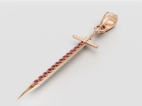 Sword pendant 3D Print Model