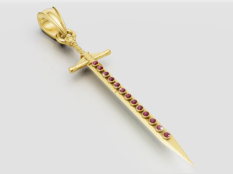 Sword pendant 3D Print Model