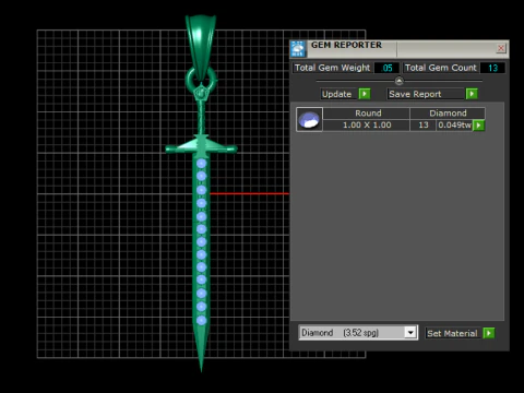 Sword pendant 3D Print Model