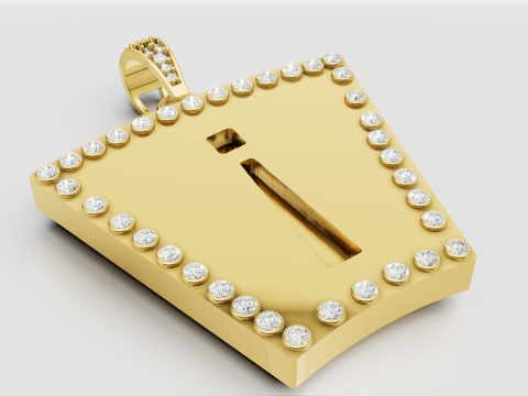 Initial pendant Modello di stampa 3D